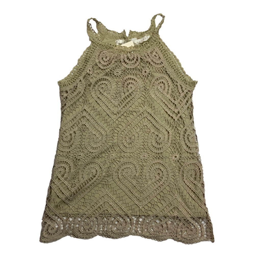 Adiva Tan Lace Top Sz XS